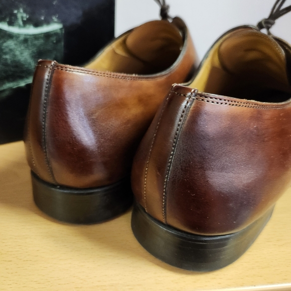 Magnanni \'Carlito\' Cap Toe Cognac Brown Leather Derby Shoes Men’s Size 13 M Box main image 11